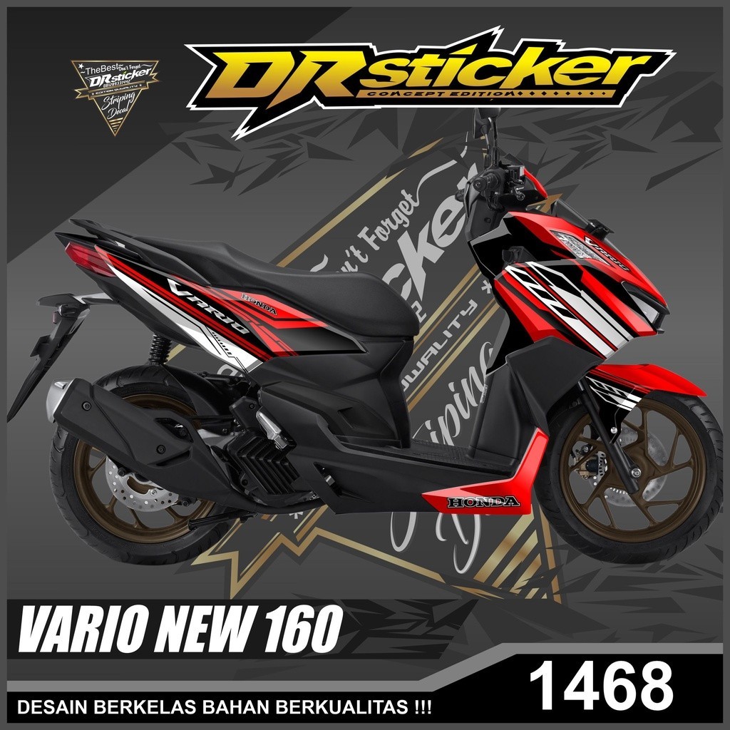 Dekal Sticker VARIO NEW 160 Full Body Stiker Skotlet VARIO Desain Racing Stiker full body VARIO NEW 