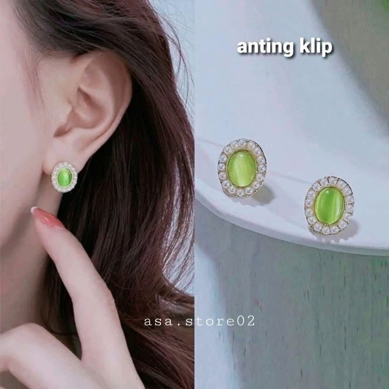 BEST SELLER - Anting Klip Tanpa Tindik-Anting Jepit Hijab **