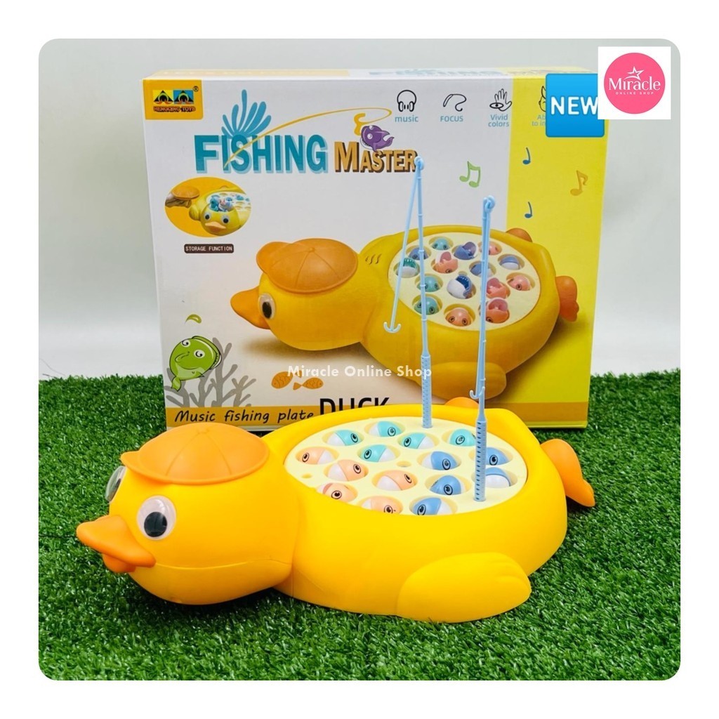 Mainan Anak Pancingan ikan Bebek Fishing game master duck elektrik
