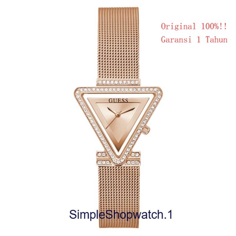 Origonal 100% GUESS GW0508L3 FAME Jam Tangan Wanita  Rose Gold Mesh Garansi Resmi 1 Tahun