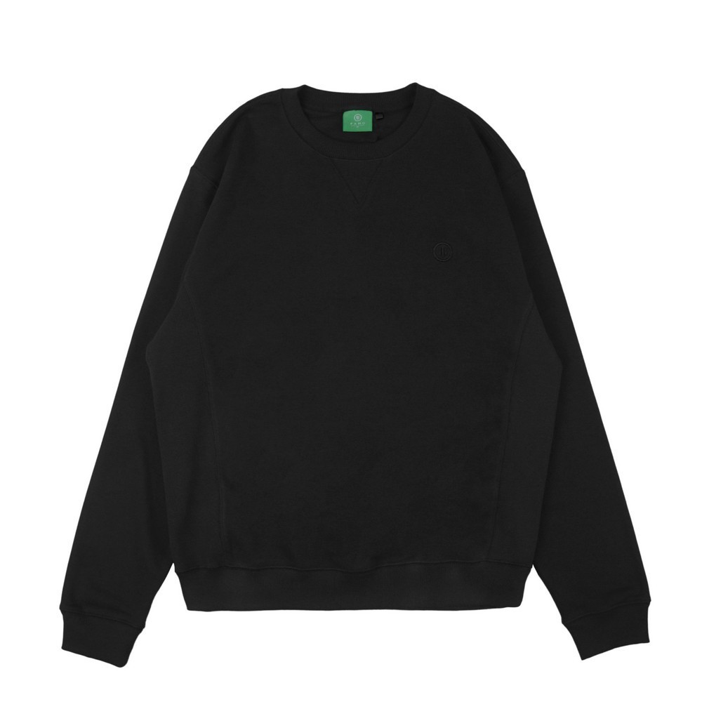 Famo Macario Crewneck Sweater Pria Frenchterry Polos Logo Bordir FC010124