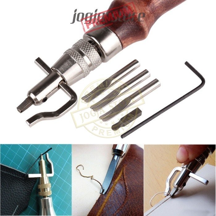 

Peralatan Seni DIY Jahit Kulit 7in1 Leather Craft Stitching Tool Set