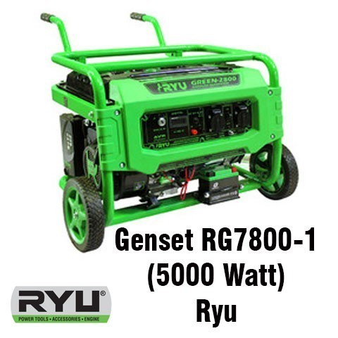 RYU GASOLINE GENERATOR SET RG7800-1 / GENERATOR LISTRIK / GENSET -MJM -MJM