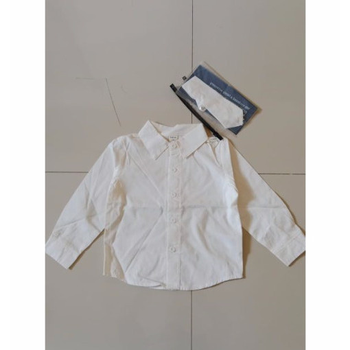 BAJU KEMEJA TSHIRT SHEIN WHITE SIMPLY ANAK LAKI LAKI