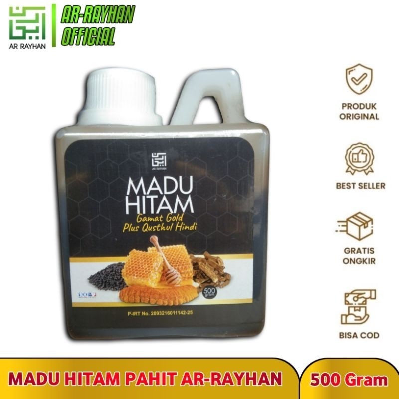 

KeShab Madu Hitam Pahit Gamat Gold 500gram Plus Daun Bidara -Daun Insulin- Habbatussaudda - Sambiloto Propolis( Detok / Suplemen Diabetes & Suplemen Kesehatan)