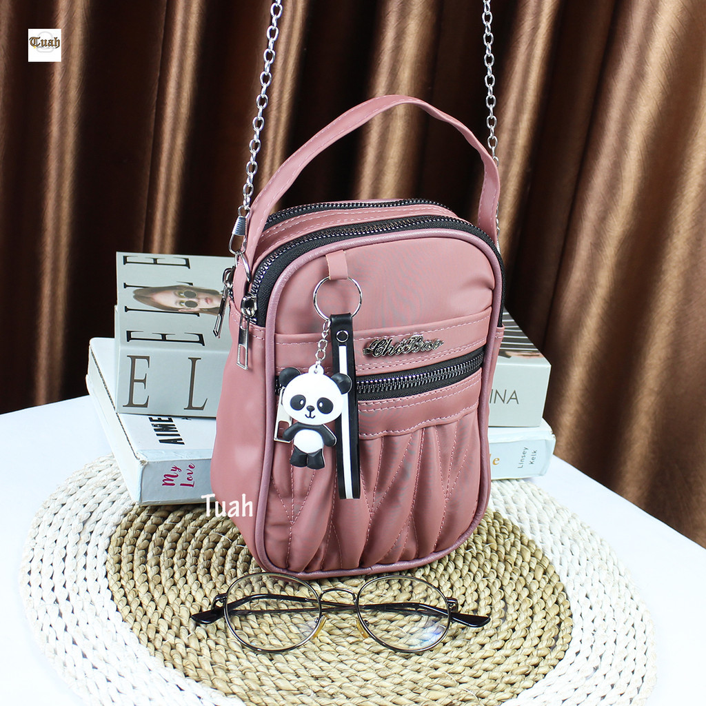 Tas Hp Slingphone Terbaru " CECILLA_STORE " SL Chibao Pouch HP  4 Ruang  2 in 1 New Bordir Series IW