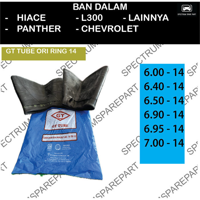 BAN DALAM GT RING 14  600 640 650 690 695 700 L300 - HIACE - CHEVROLET