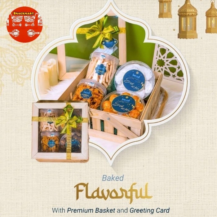 

Parcel Ramadhan Lebaran Hampers Premium Kue Kering Flavourful Basket