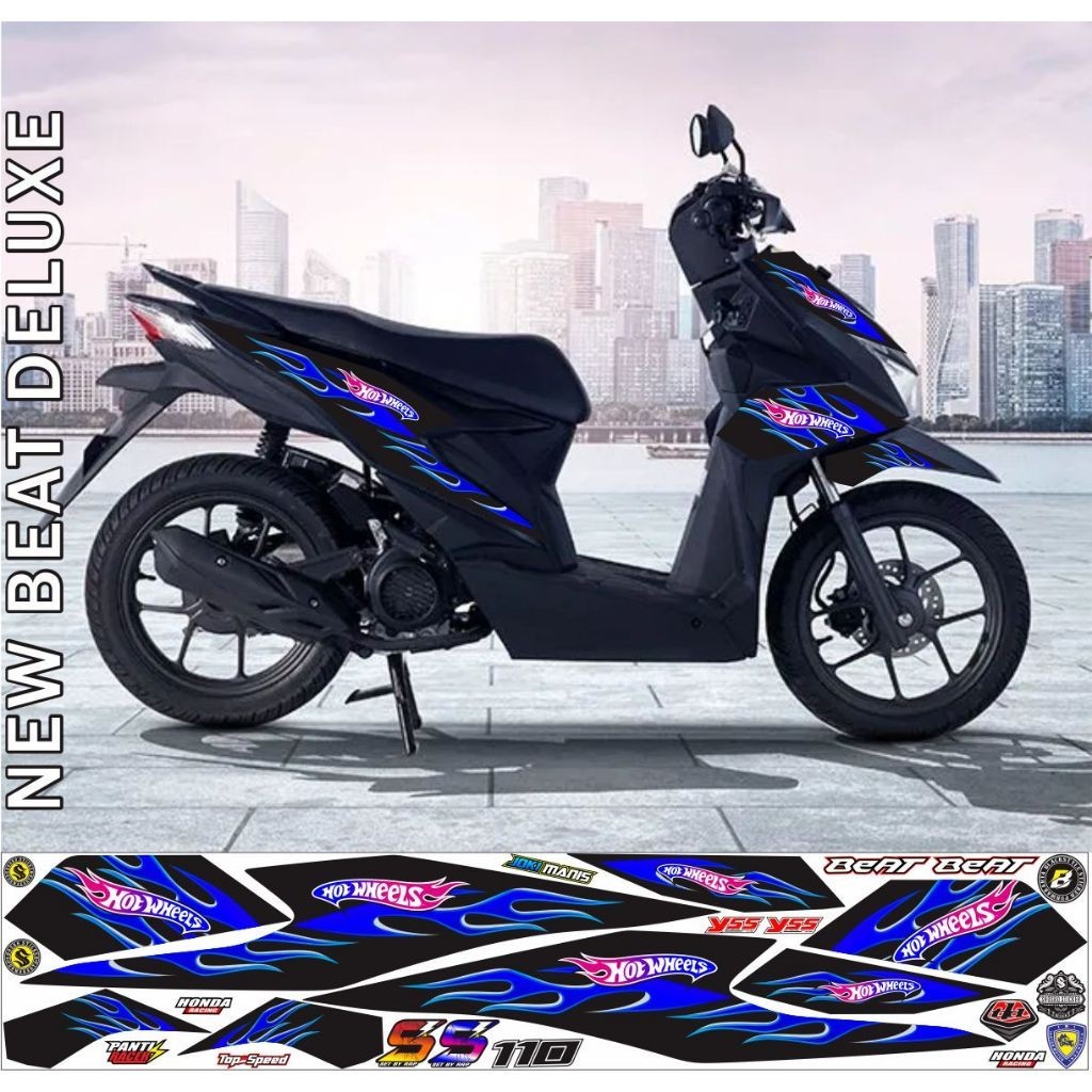 STRIPING VARIASI STRIPING BEAT NEW ISS DELUXE STREET VARIASI / STRIPING MOTOR BEAT NEW DELUXE