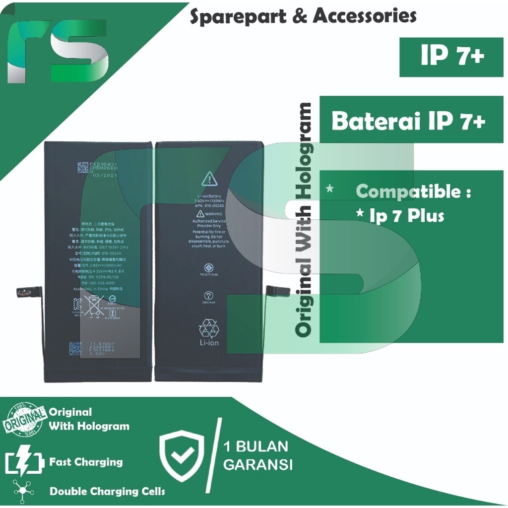 BATERAI IP 7 PLUS / IP 7+ ORIGINAL