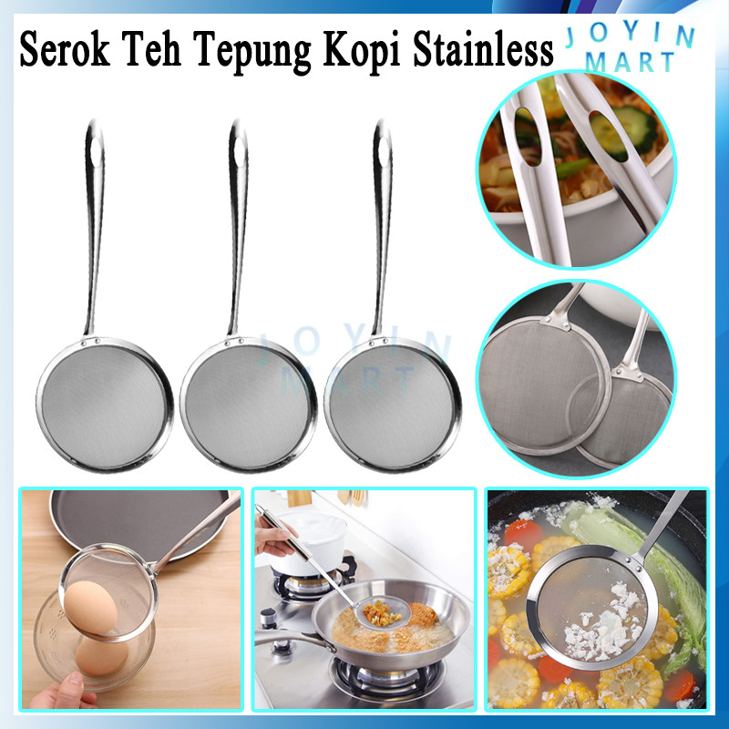 Serok Teh Tepung Kopi Stainless/Saringan Teh Jus/Saringan Stainless