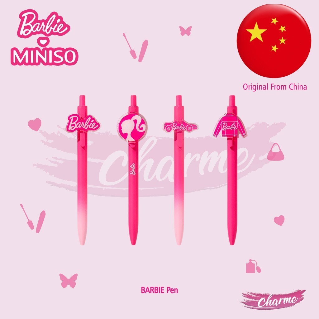 

READY & ORI Miniso X Barbie From China) BARBIE PEN Pulpen pen