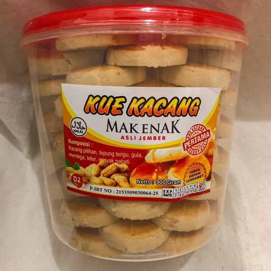 

Kue kacang mak enak asli jember 900gr