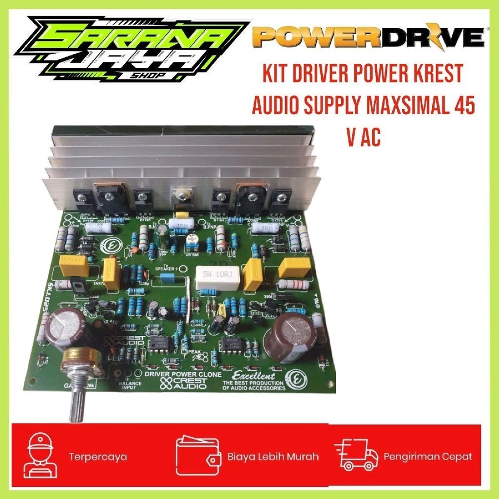KIT Driver Power CREST AUDIO ,DRIVER POWER CLASS CREST AUDIO