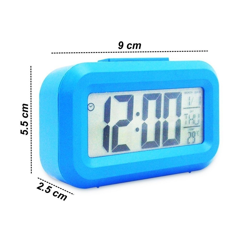 PROMO RAMADAN AC-2209 Jam Meja Kecil Light Digital Alarm Clock With LED Warna Warni