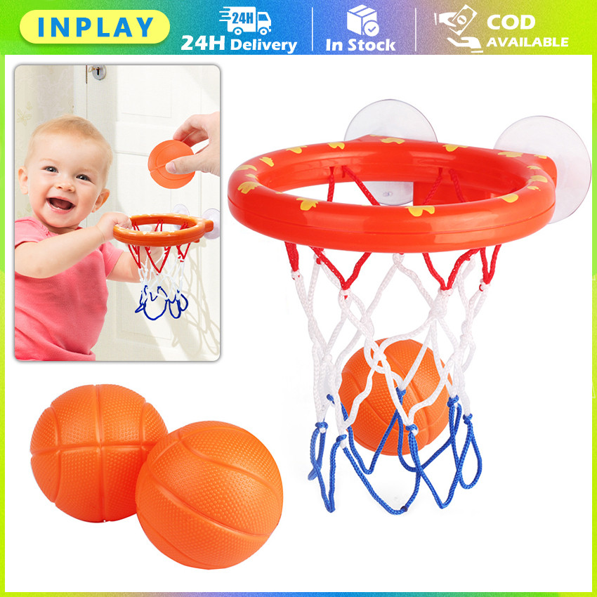 1 Set Mainan Anak Ring Basket Dan Bola / Mainan Basketball Mini / Bola Basket Shower Toys untuk Anak