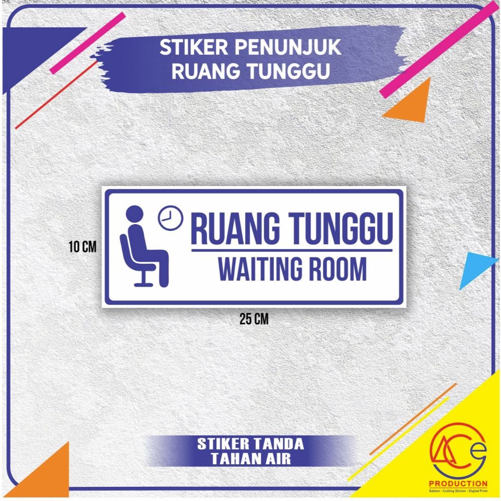 

STIKER RUANG TUNGGU STICKER SIGN WAITING ROOM
