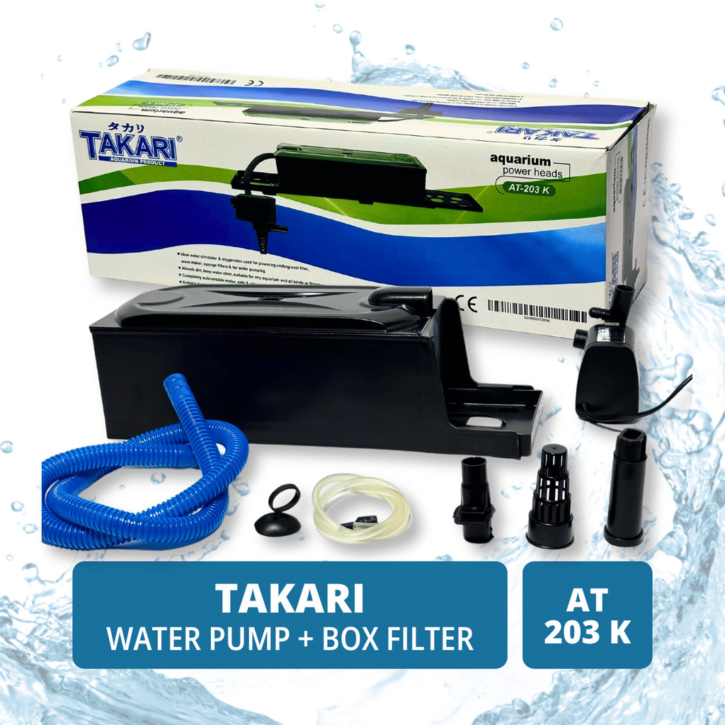 Takari Recent Hikari Armada AT 203K Mesin Top Filter Air  Lengkap Komplit Aquarium Aquascape