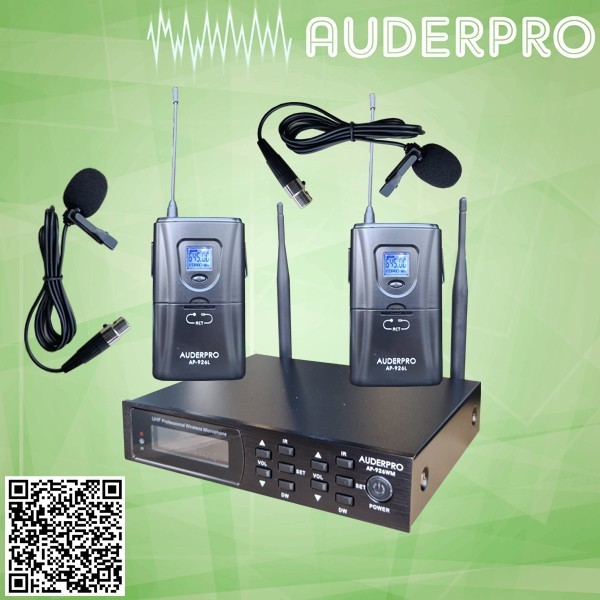 MIKROFON WIRELESS AUDERPRO AP-926WM-LL MIKROFON JEPIT + JEPIT ORIGINAL