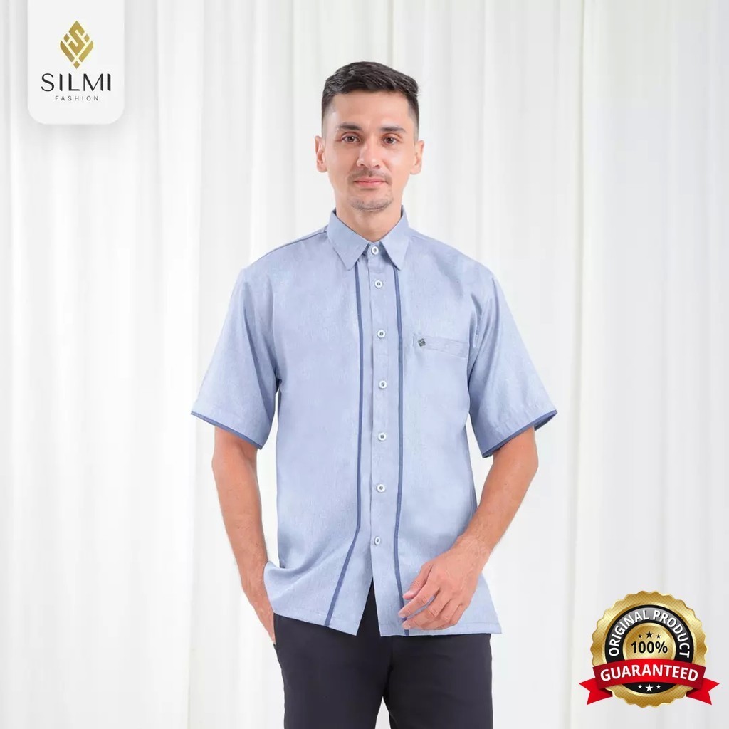 SILMI - Silmi Fashion Family Baju Kemeja Sabrina Koko Dewasa Bahan Katun by Silmi