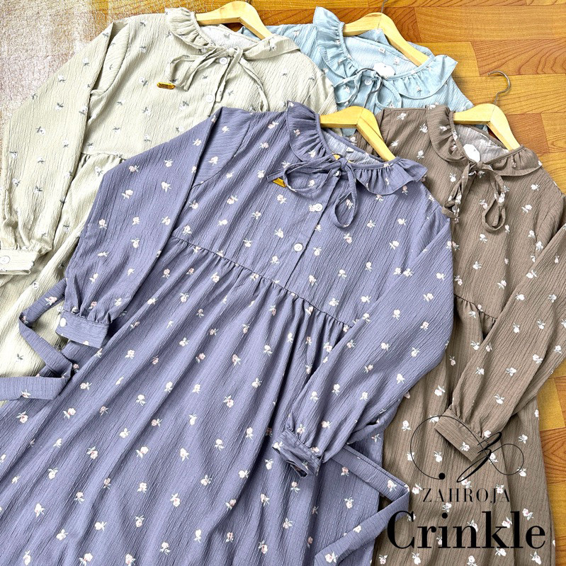 Busana Lebaran Muslim Wanita Dress Gamis Murah Modern / Gamis Motif Anak Perempuan 6-18th REMAJA TAN