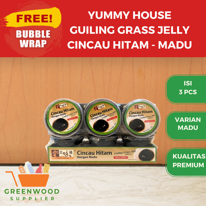 

Yummy House Cincau Hitam / Guiling Grass Jelly - [3 Pcs]