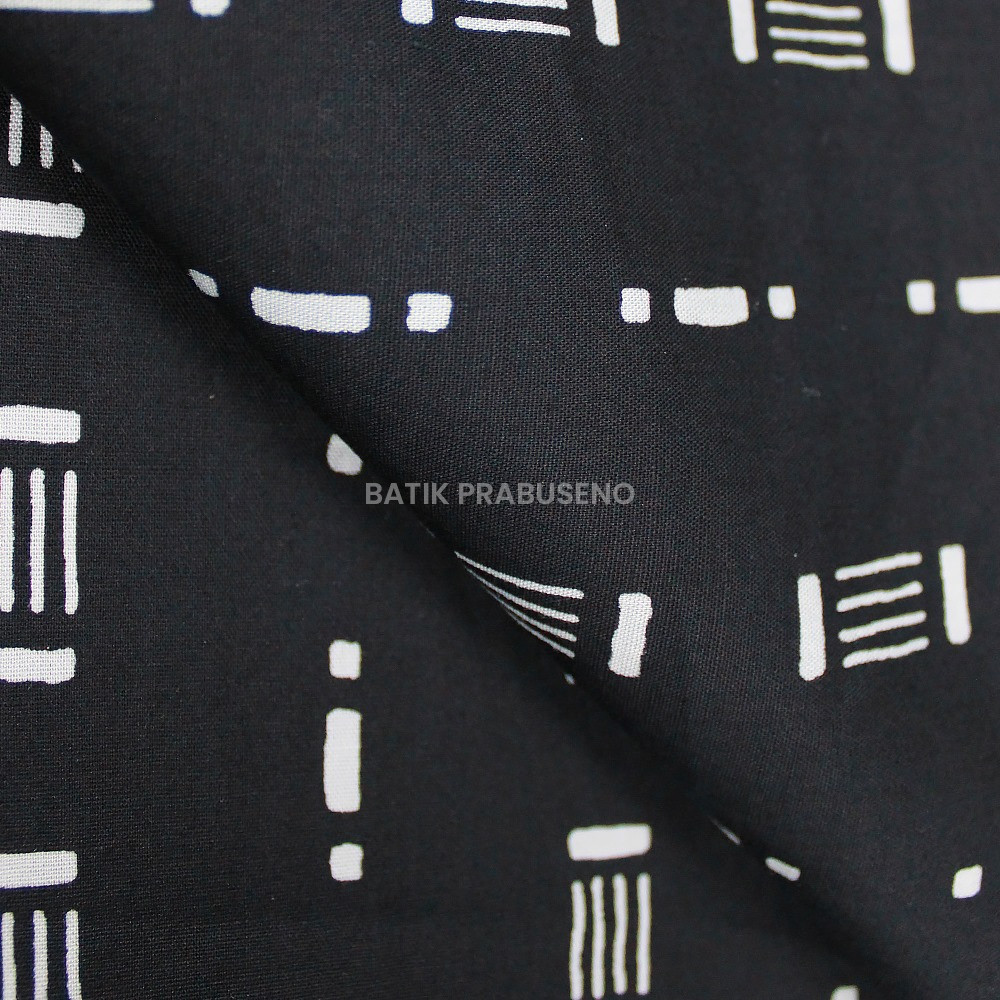 Batik Prabuseno Kain Batik Print  Roma Hitam Seri Kalanata Meteran Premium  Kekinian Aesthetic Coupl