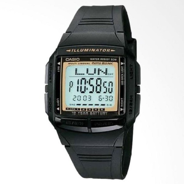 Original 100% CASIO DB-36-9AVDF Jam Tangan Pria DB36 DB-36-9A Data Bank Garansi Resmi 1 Tahun