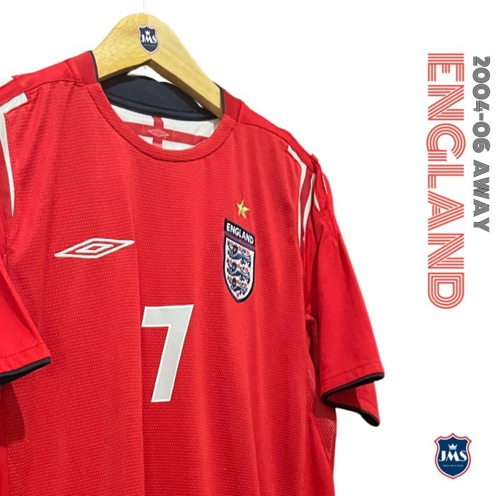 2004-06 ENGLAND AWAY SHIRT BECKHAM #7 (EXCELLENT) L