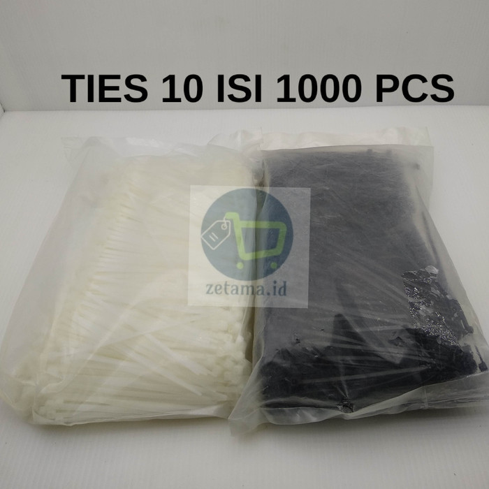 

PROMO!! -Kabel Ties 10cm Isi 1000pcs Putih - Hitam