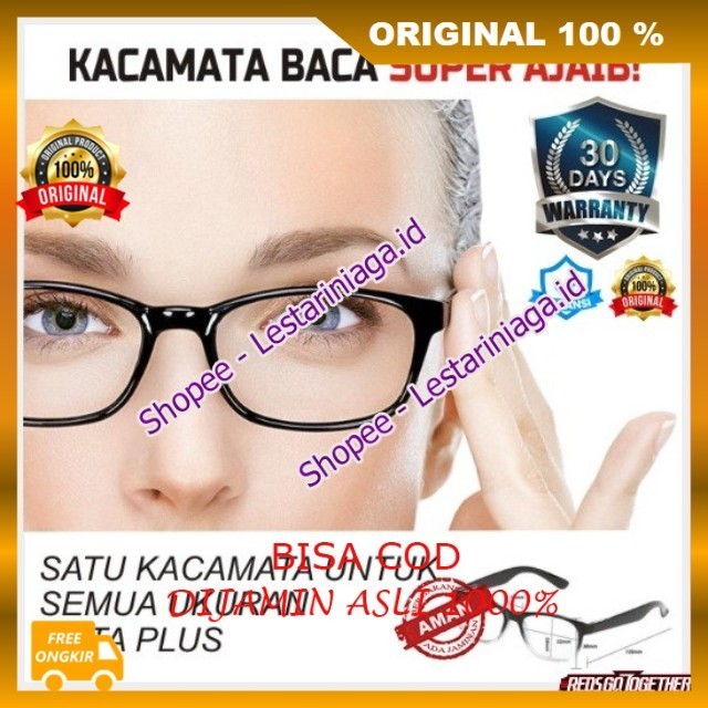 Terbaru Kacamata Plus Baca Ajaib Kaca Mata Auto Fokus Otomatis Terbaik ORIGINAL