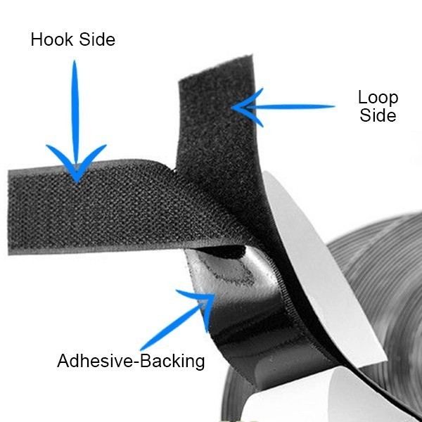 

30 mm Velcro Adhesive Tape Set serbaguna ( sudah ada perekat )