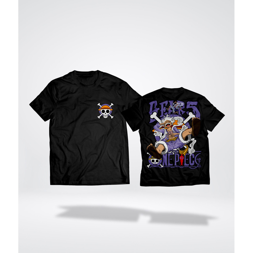 Kaos Luffy One Piece Gear 5 Terbaru Big Size S M L XL XXL 3XL 4XL 5XL Sun God Nika Tshirt Nakama Zor