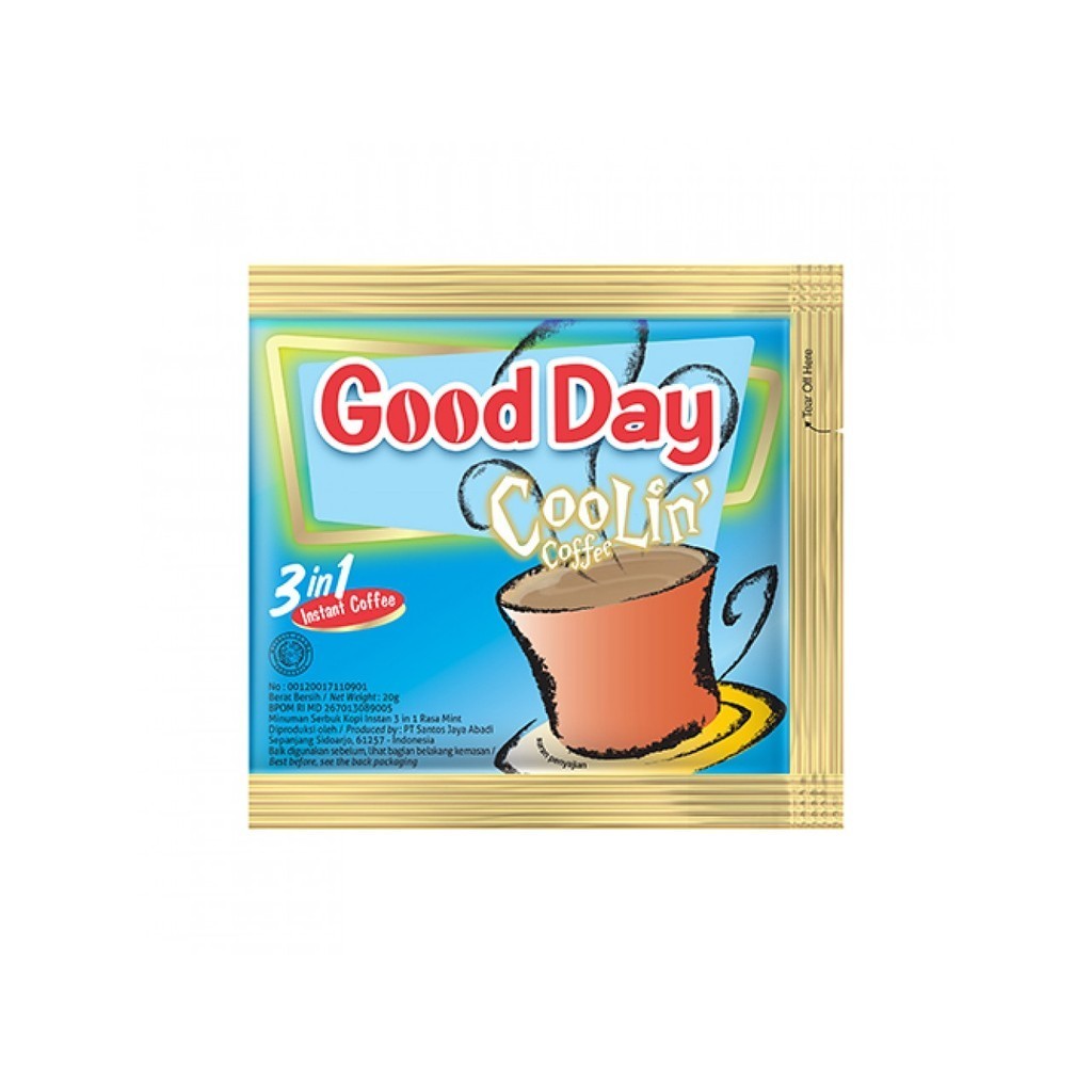 

GOOD Day Cooliin Coffee 3in1 Sachet 2 Renceng M12
