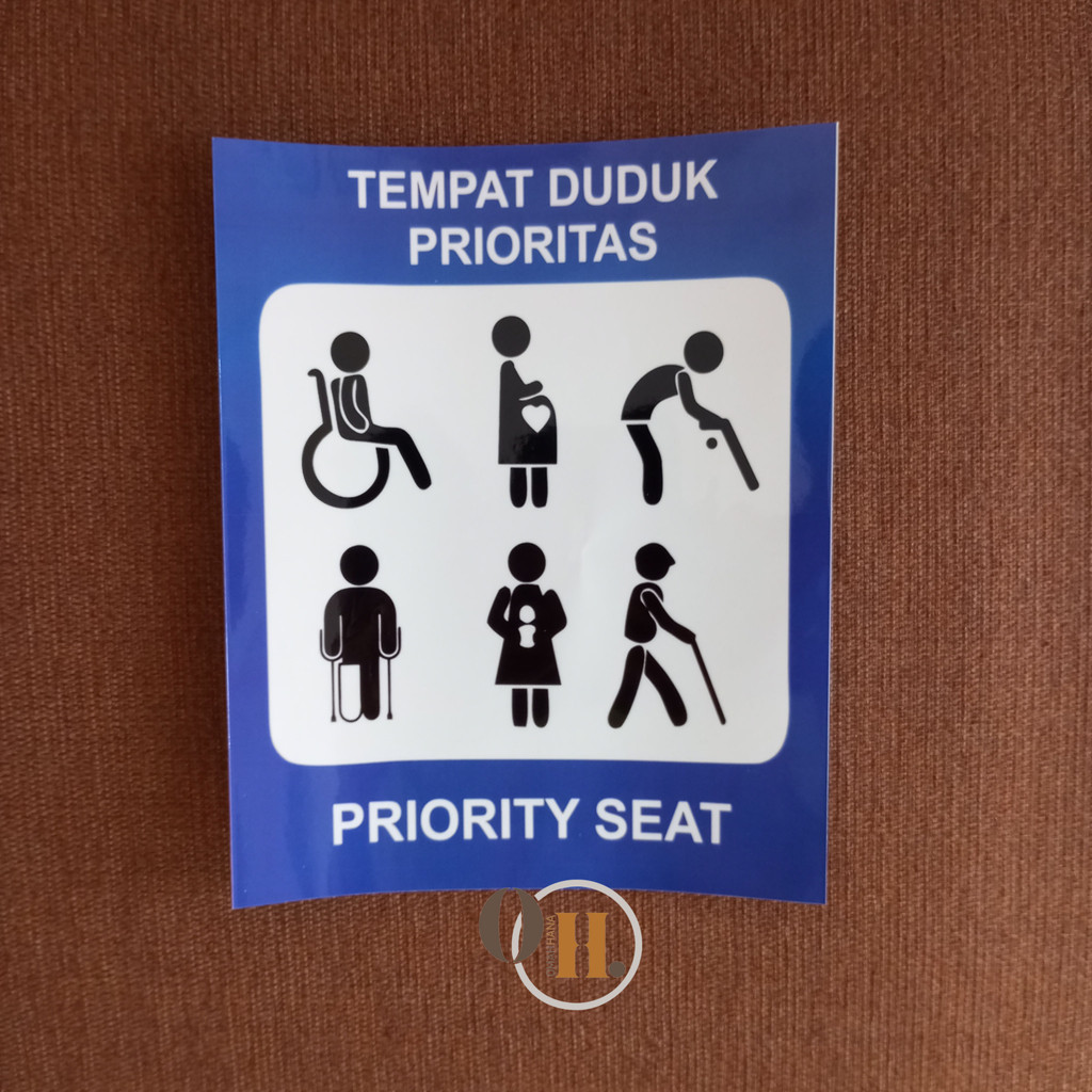 

Stiker tempat duduk prioritas - Stiker priority seat