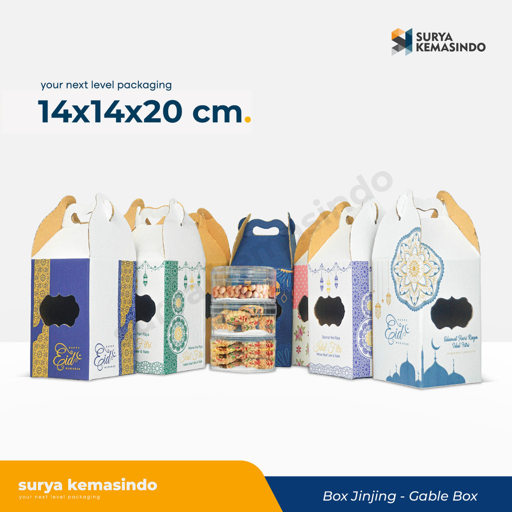 

Box 14X14X20 cm Jinjing (KUKER 500gr isi 3 Toples Bulat) Kardus/karton/kemasan/Kue Kering isi 3/kuker isi 3/idul fitri/Iedmubarak/hampers/parcell/parcel/tinggi20