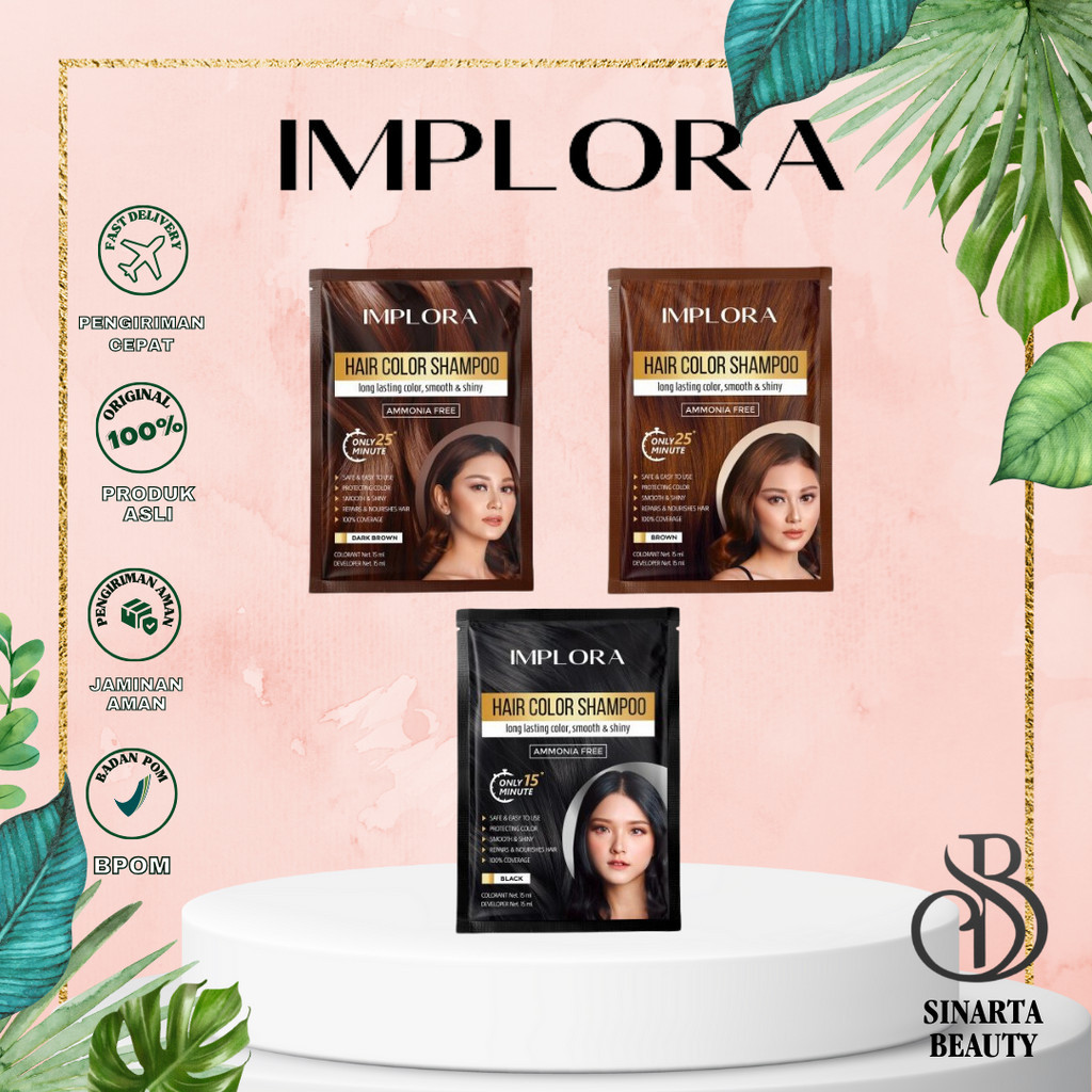 IMPLORA HAIR COLOR SHAMPOO | Implora Hair Color Shampoo | SINARTA BEAUTY | BPOM