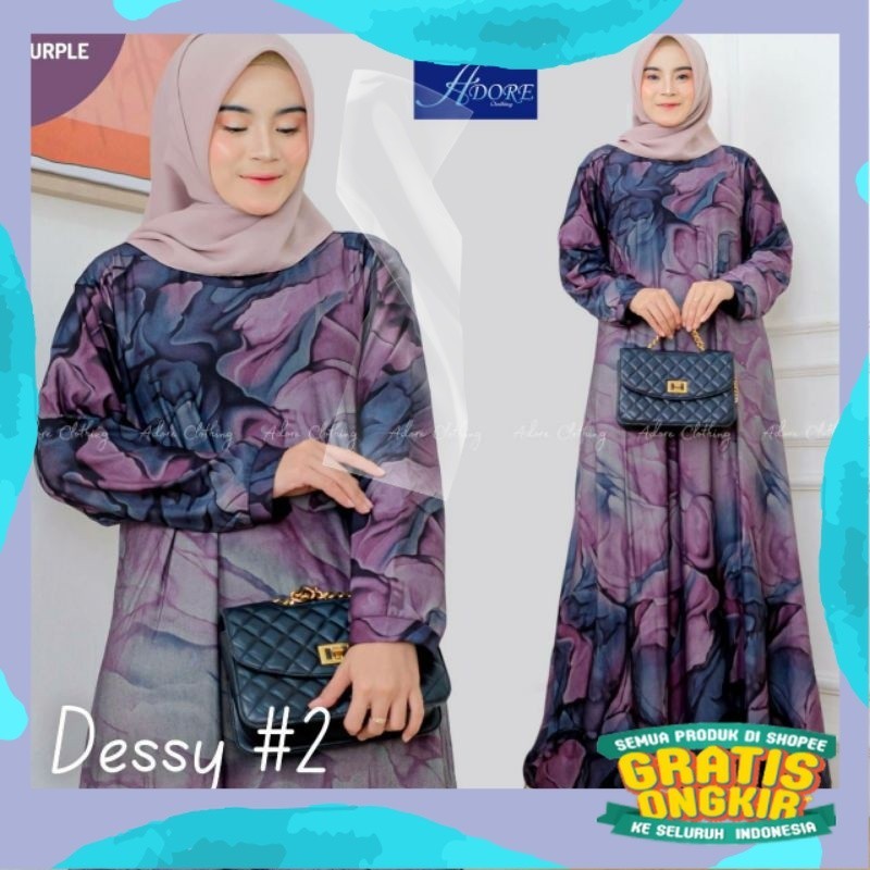 GAMIS CALVIN JEANS BATIK MODERN JUMBO LD 110 140 DESSY#2 DRESS GAMIS TERBARU MOTIF BUNGA BAHAN TEBAL