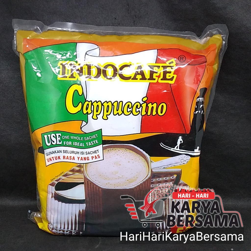 

BUBUK KOPI INDOCAFE CAPPUCCINO BAG 50'S X 25GR