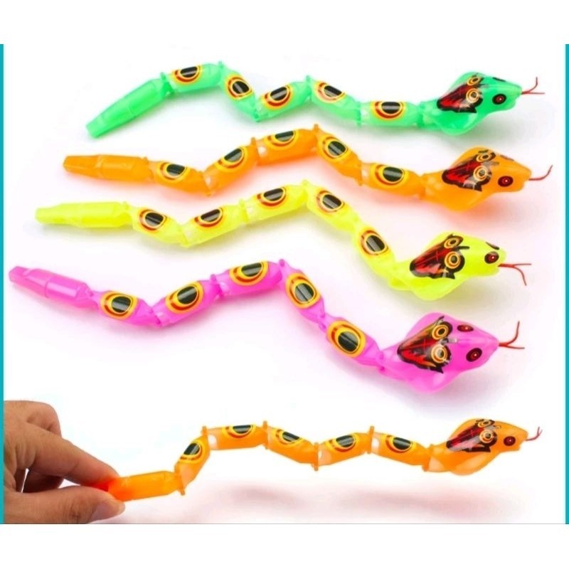 PROMO TERMURAH mainan snake ular ularan/mainan ular plastik gerak isi 2