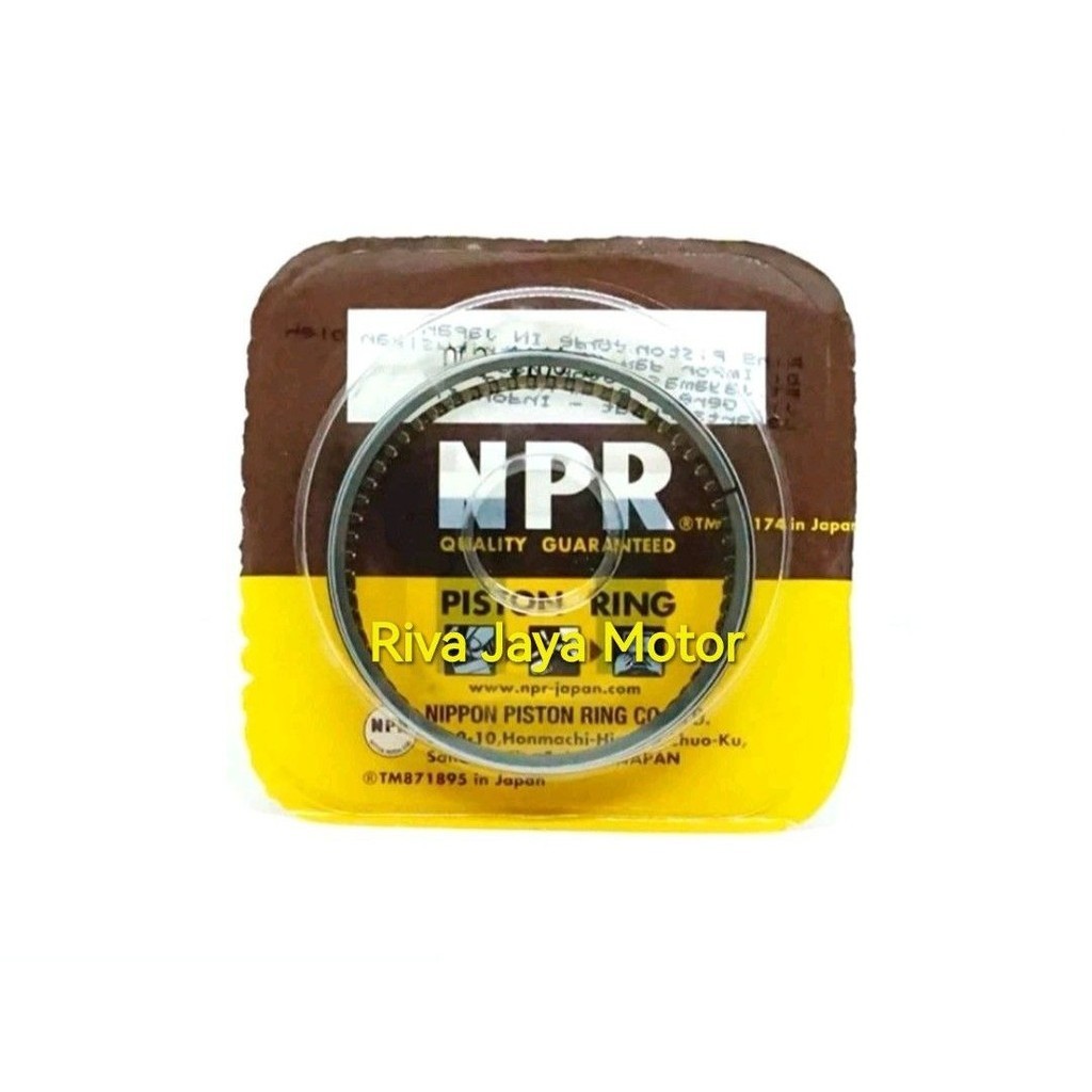 Ring Piston Seher Suzuki A100 Gp100 Ts100 A 100 Gp Ts 100 - 7 Tipis Original Npp Nippon Parts Standa