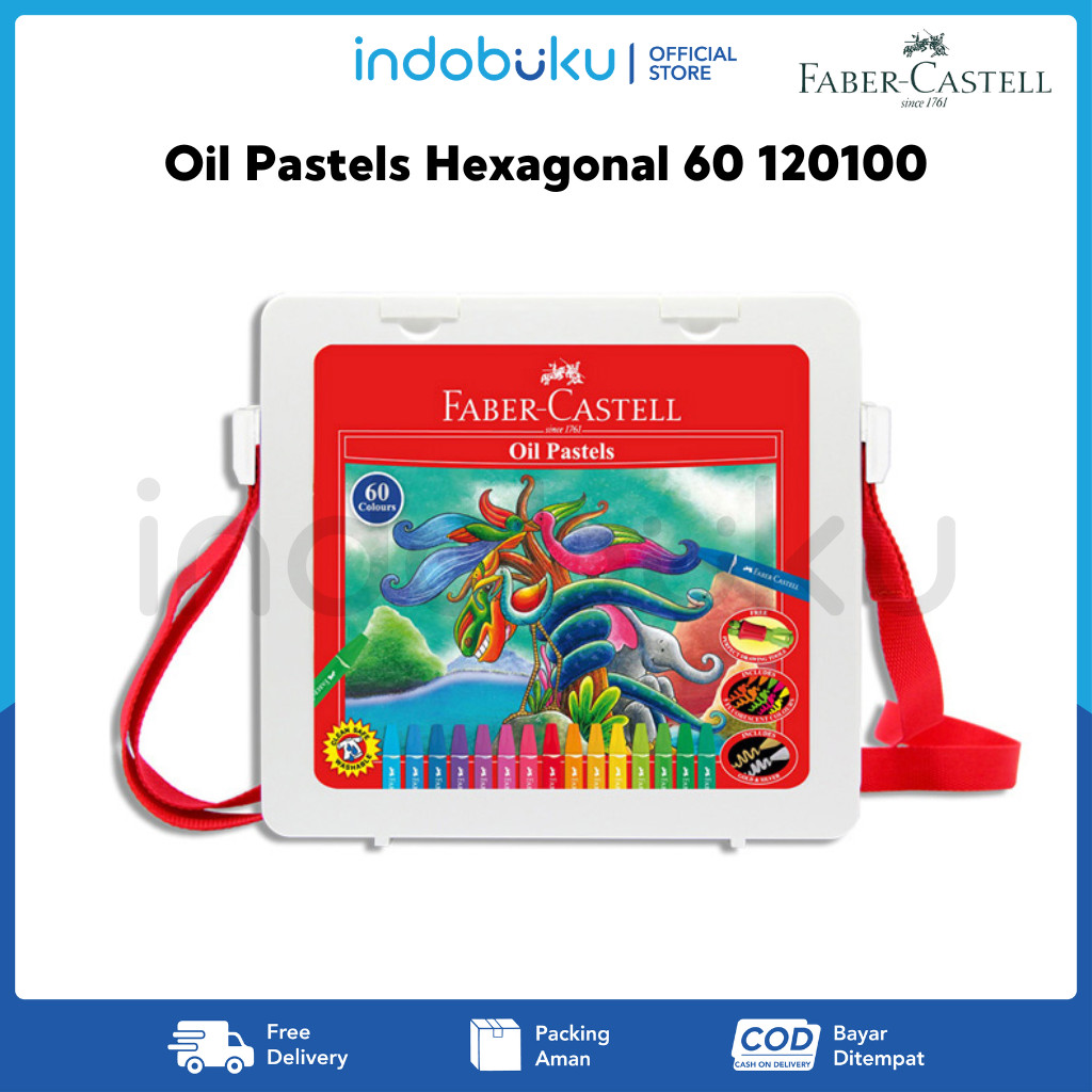 

Oil Pastels Hexagonal 60 Faber-Castell Krayon 60 Warna Faber-Castell 120100