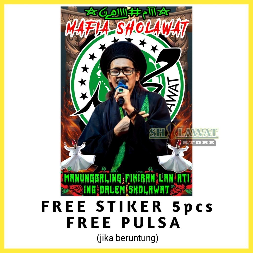 Bendera Mafish Merah / Bendera Mafia Sholawat Besar / Bendera Majelisan / Bendera Majelis Syekherman