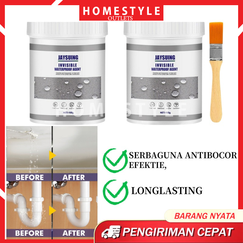 Jaysuing Lem Transparan Cat Anti Bocor Anti Air Waterproof Lem Transparan Cat Anti Bocor Invisible W