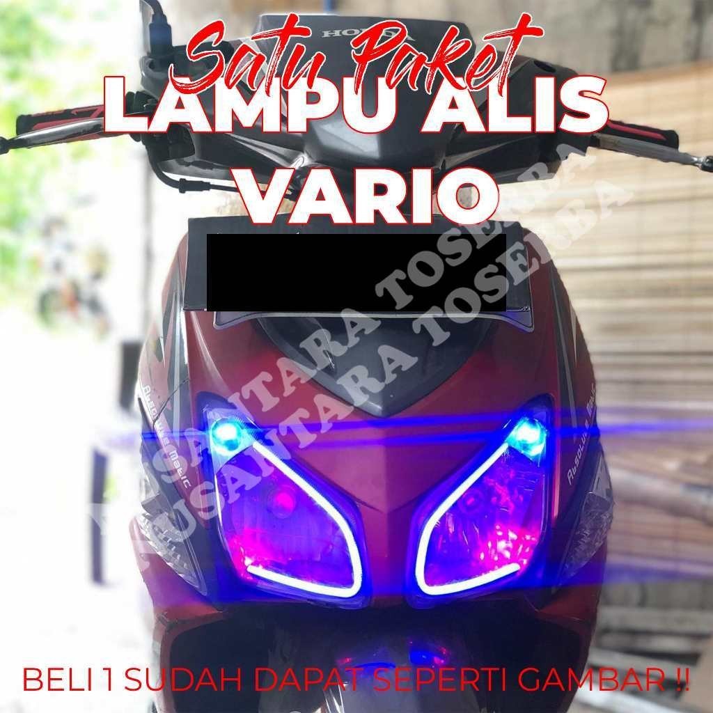 TINGGAL PASANG LAMPU LED ALIS VARIO GRATIS DEMON EYE NO BINTIK