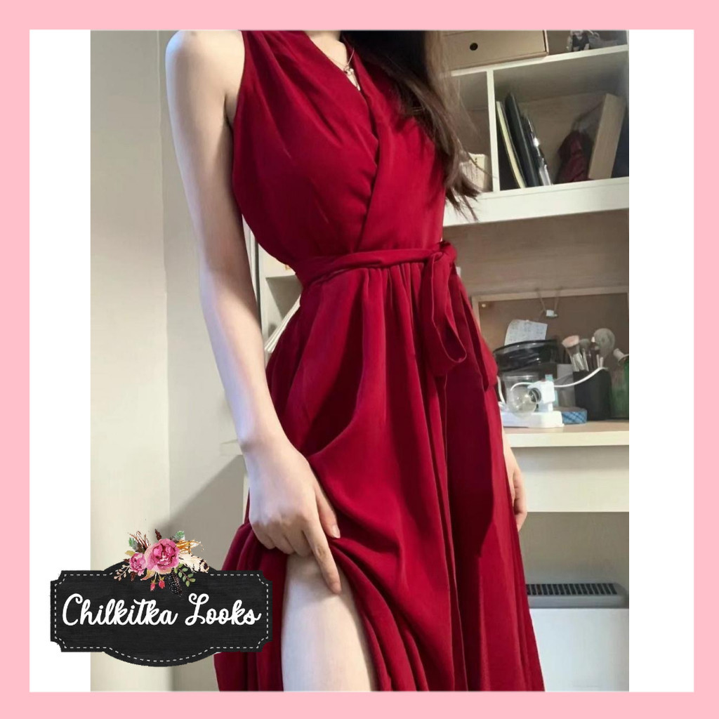 CHILKITKA LOOKS KOREAN FASHION PREMIUM DR588 DRESS WANITA DRESS KOREA 2023 NEW ARRIVAL FASHION IMPRO