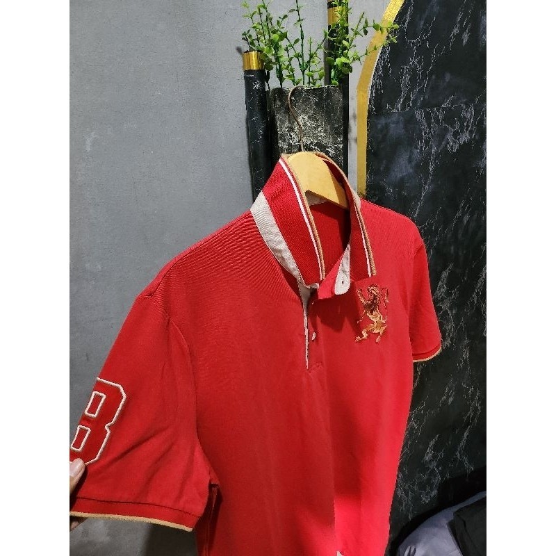 New Polo giordano 3D lion Xl merah