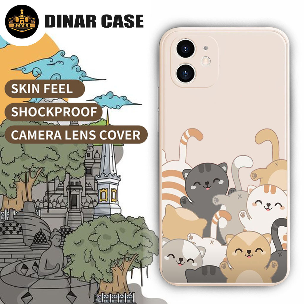 Softcase Realme 5 5 PRO C11 C15 C20 C21 C21Y C25 C31 C30 C35 C55 C33. Motif Gambar  DN286 KUCING  cu