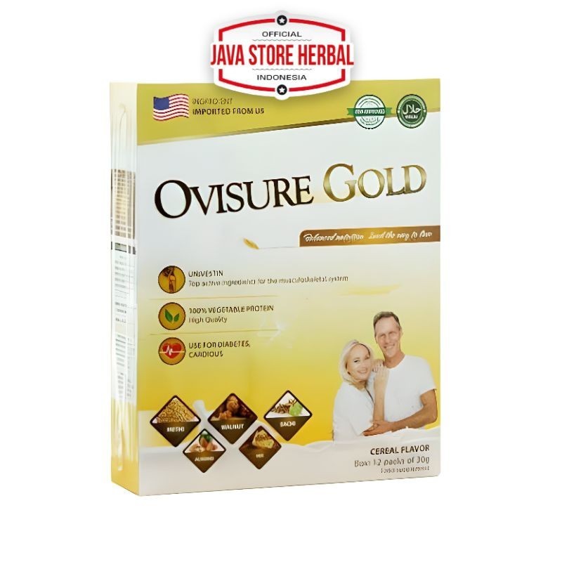 

OVISURE GOLD USA 100% ORIGINAL Susu Vitamin Sakit Tulang Nyeri Sendi 1Box - JSH Official Store