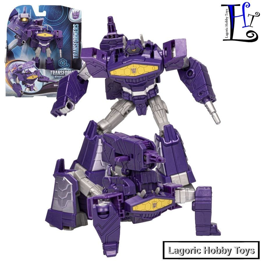 Transformers Shockwave Earthspark Warrior Hasbro Mainan Figure